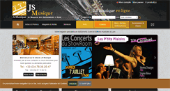 Desktop Screenshot of jsmusique.com
