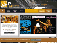 Tablet Screenshot of jsmusique.com